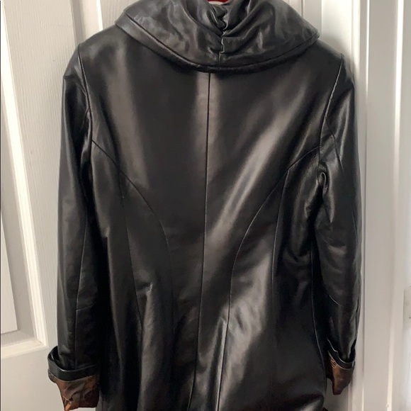 danier black leather jacket - Picture 4 of 4